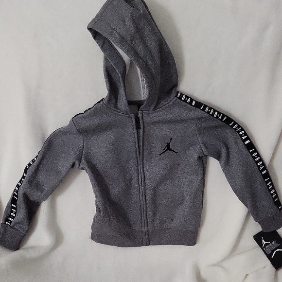 Jordan Other - Jordan Kids Charcoal Zip-Up Hoodie